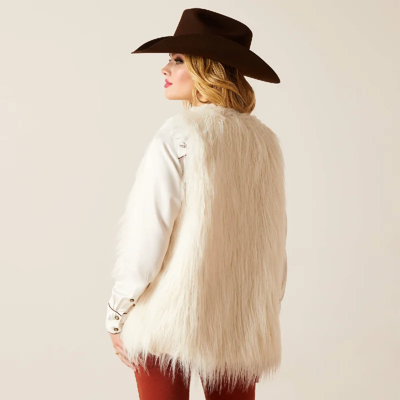 Women's Ariat Fae Faux Fur Vest #10047252