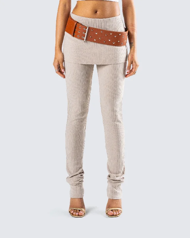 myka-beige-rib-foldover-legging