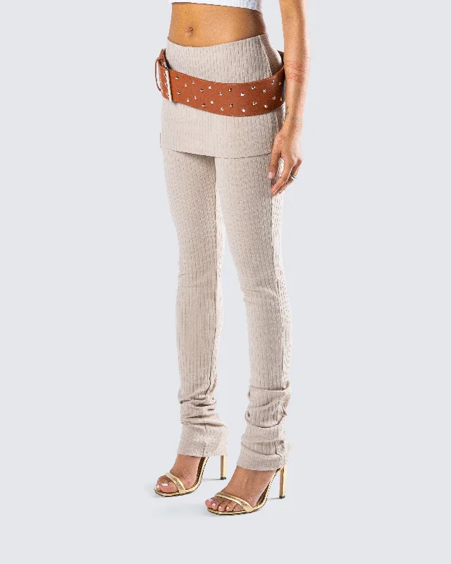 myka-beige-rib-foldover-legging