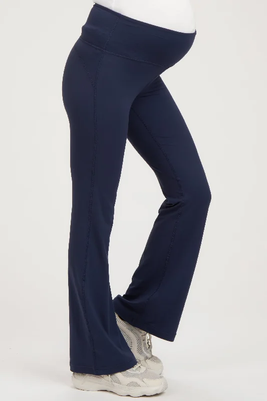 navy-maternity-flared-leggings