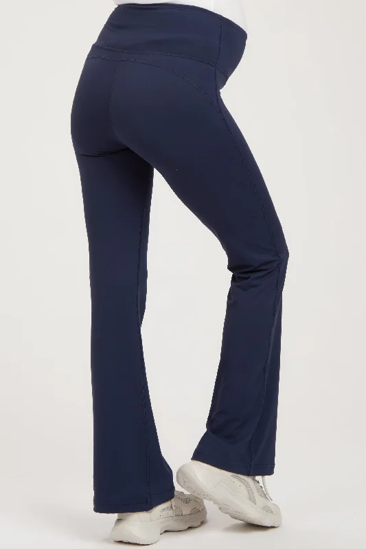 navy-maternity-flared-leggings