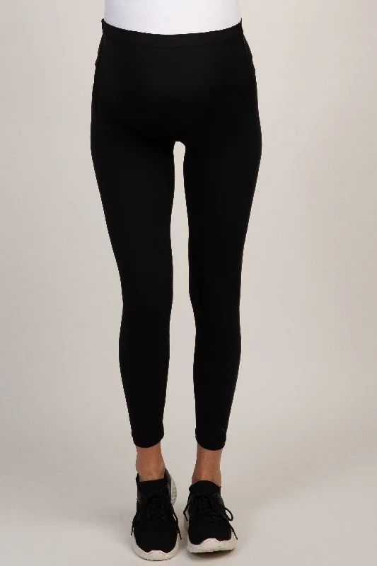 pinkblush-black-solid-basic-maternity-leggings