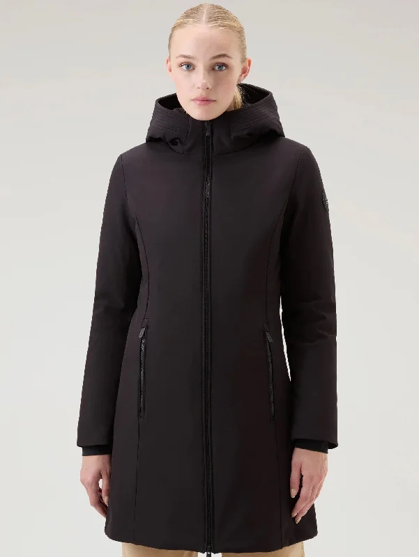 Parka Anti Vento con Cappuccio Firth Nero