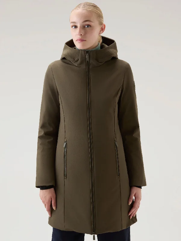 Parka Anti Vento con Cappuccio Firth Verde