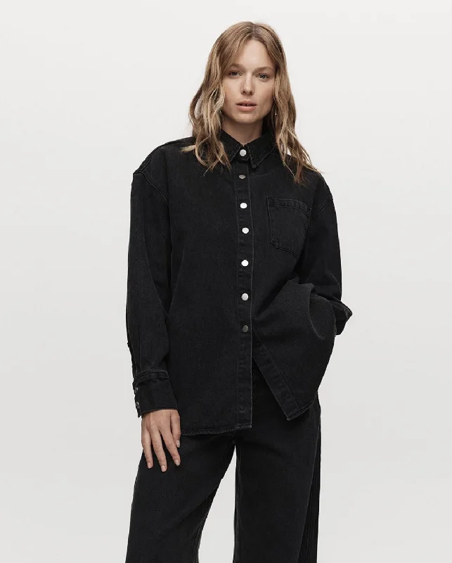 Marle Alfalfa Shirt - Washed Black