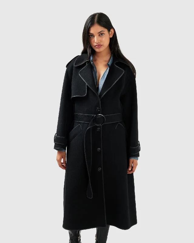 Million Reasons Belted Coat - Black