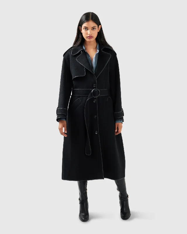 Million Reasons Belted Coat - Black