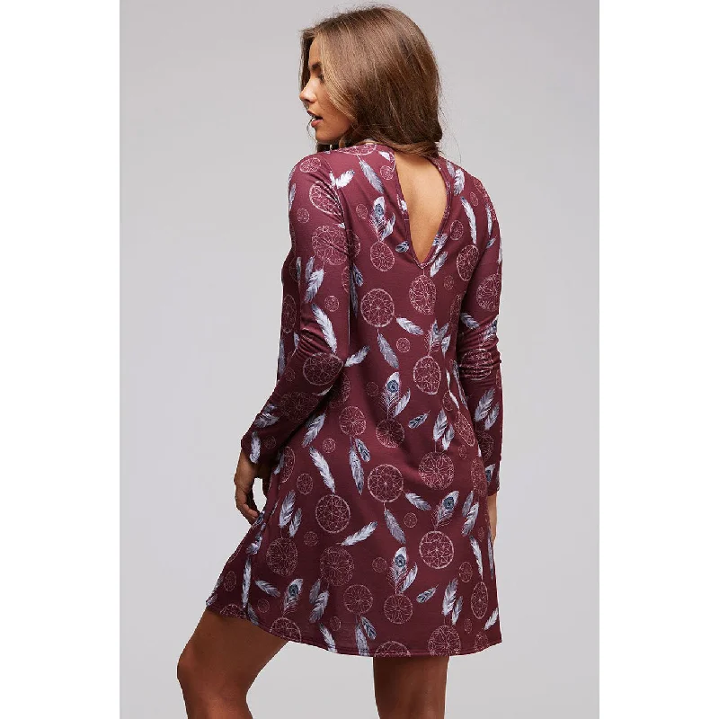 Women's Burgundy Dream Catcher Anabel Dress