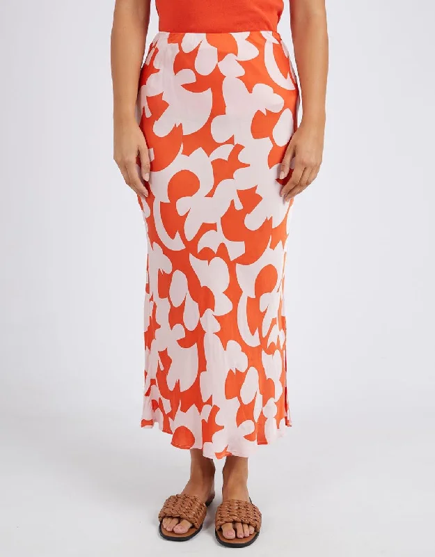 Calypso Skirt - Orange Print