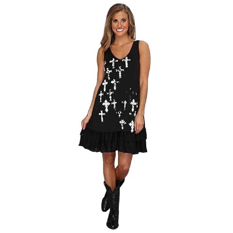 Roper Women's Burnout Jersey V-Neck Dress