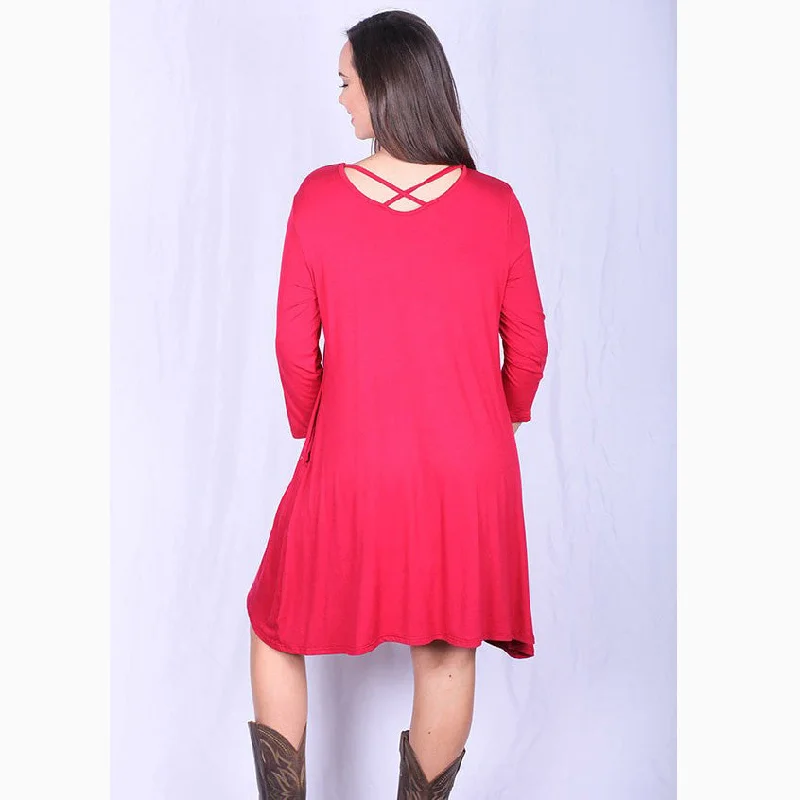 Women's Red Cheetah Thunderbird Dress