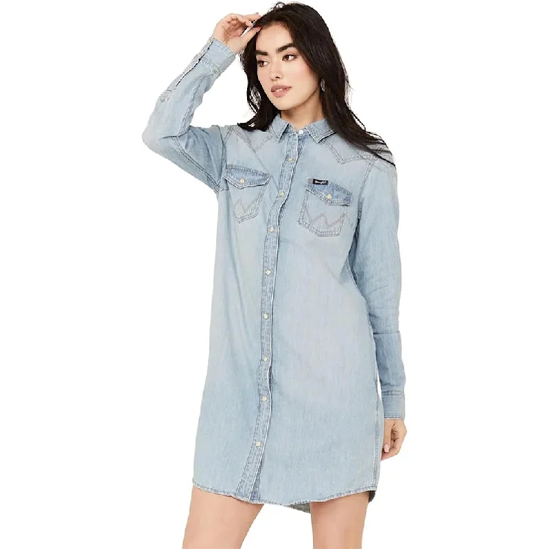 Wrangler Women's Retro Blue Denim Dress