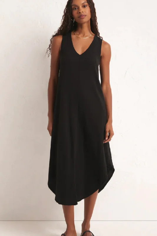 Z Supply: Reverie Slub Dress-Black