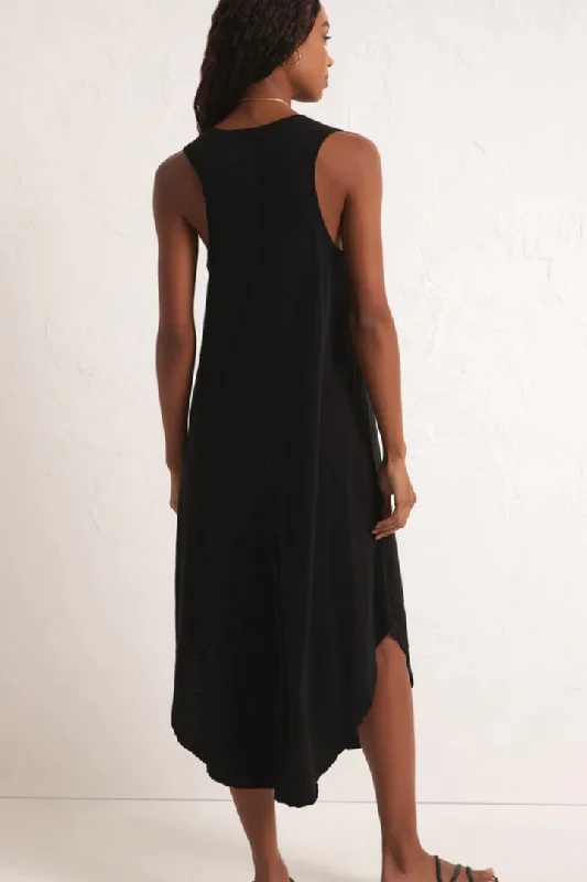 Z Supply: Reverie Slub Dress-Black