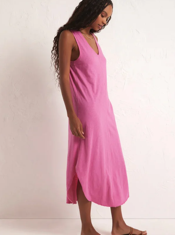 Z Supply: Reverie Slub Dress-Heartbreaker Pink