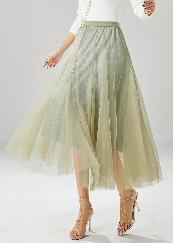 art-green-exra-large-hem-tulle-skirt-summer