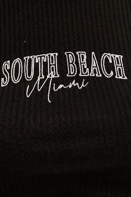 black-crop-tank-south-beach-embroidered-sleeveless-jc1521-84nb