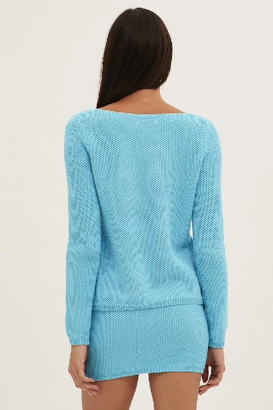 blue-bolero-long-sleeve-v-neck-tie-front-crochet-cotton-oj9295x-40mb