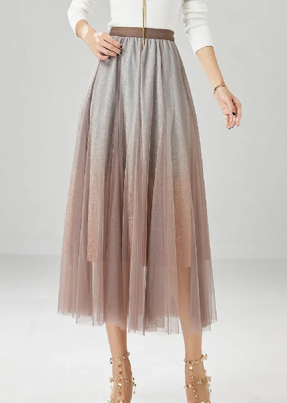 brick-red-tulle-a-line-skirt-gradient-color-summer