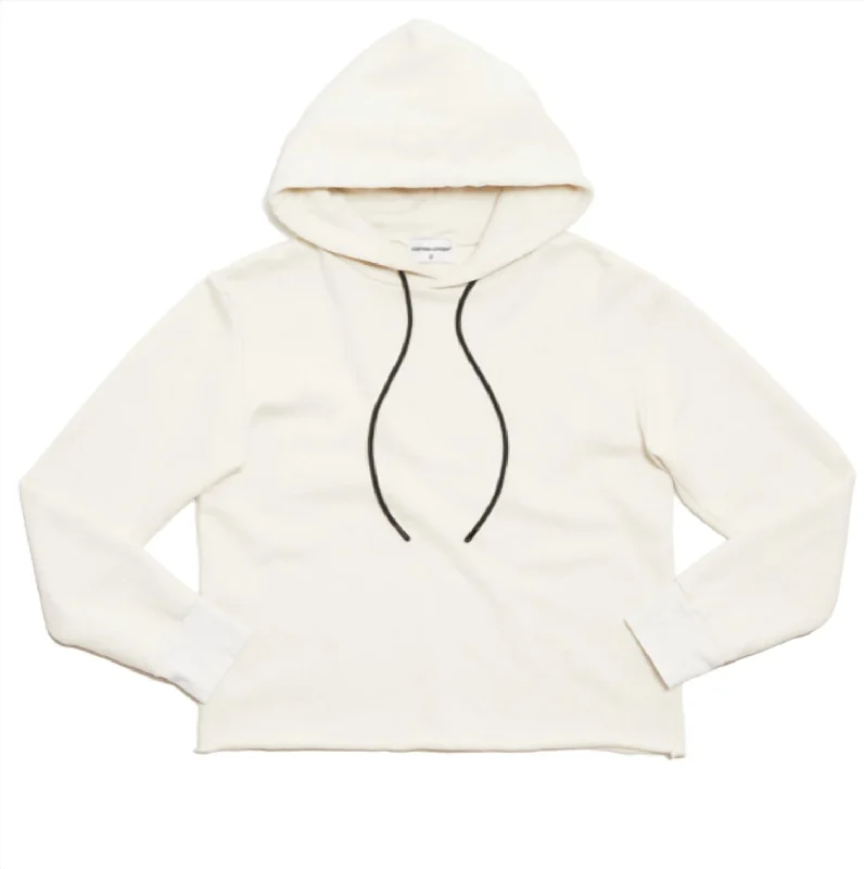 Brooklyn Hoodie In Cream