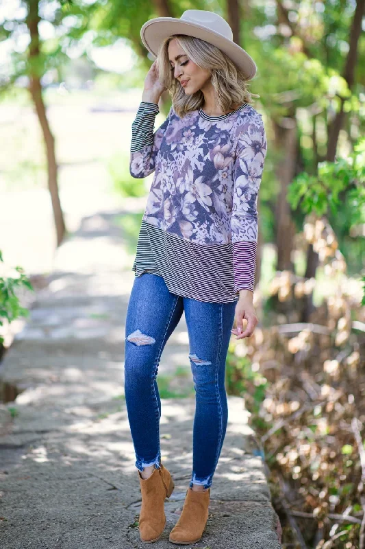 charcoal-floral-and-stripe-top