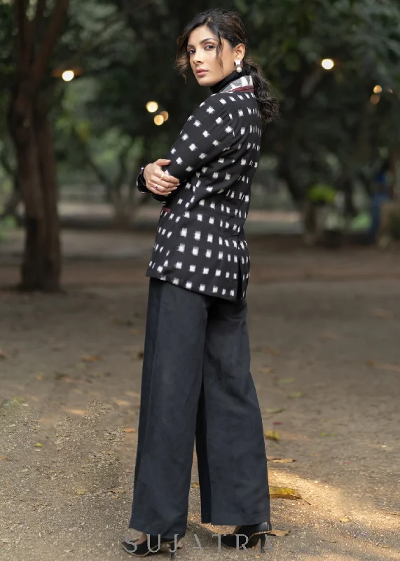 classic-black-polka-dot-cotton-formal-blazer-with-optional-pant