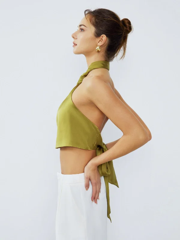 halter-neck-twist-open-back-satin-crop-top