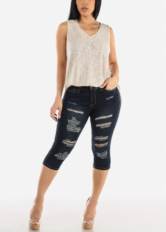 mid-rise-dark-stretchy-ripped-denim-capris-bv435dkblu