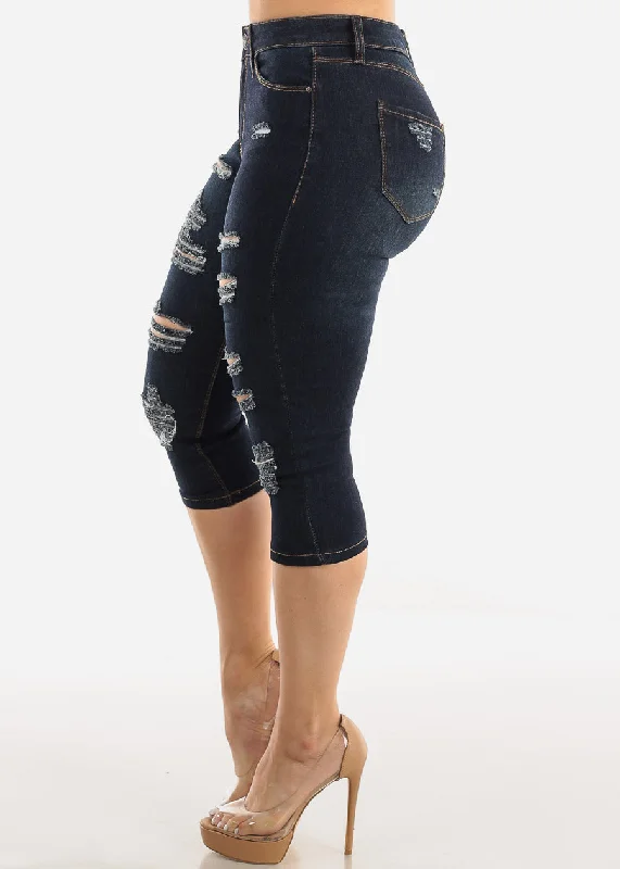 mid-rise-dark-stretchy-ripped-denim-capris-bv435dkblu