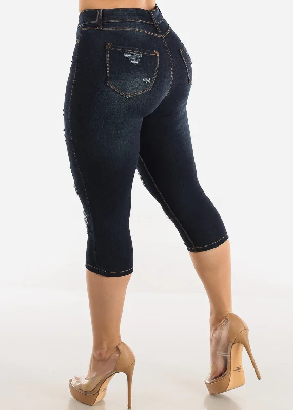 mid-rise-dark-stretchy-ripped-denim-capris-bv435dkblu