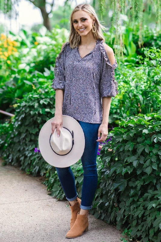 mocha-multicolor-ditsy-floral-cold-shoulder-top