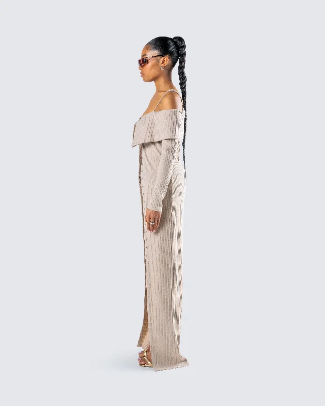 myka-beige-rib-long-cardigan