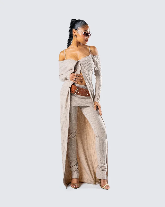 myka-beige-rib-long-cardigan