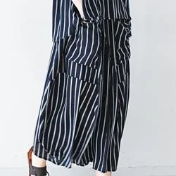 new-black-summer-cotton-tops-and-pants-striped-oversize-tops-casual-wide-leg-pants