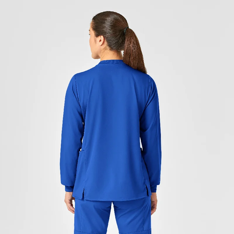 pro-womens-snap-front-scrub-jacket-royal