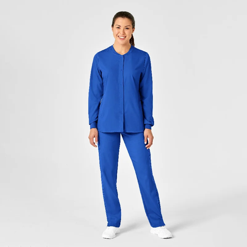 pro-womens-snap-front-scrub-jacket-royal