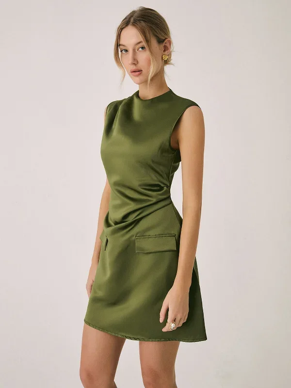 satin-crew-neck-short-dress