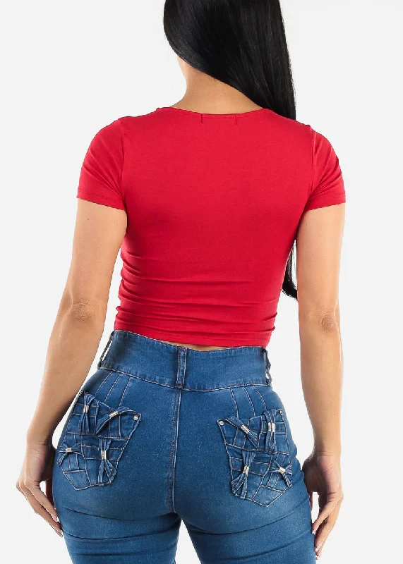 short-sleeve-square-neck-crop-top-red-75062red