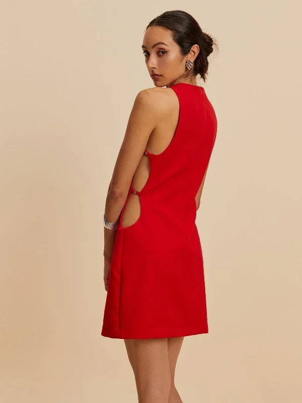 sleeveless-cutout-crew-neck-dress