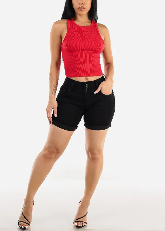 sleeveless-seamless-ribbed-crop-top-red-75551red