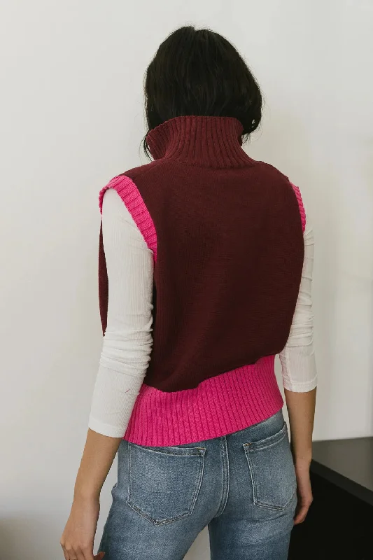 sophie-color-block-vest-in-maroon