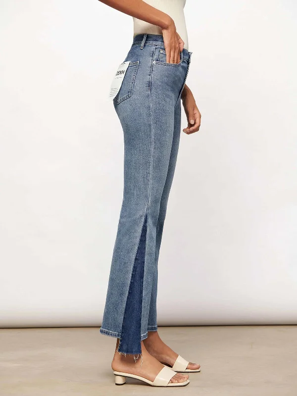 spliced-flare-jeans