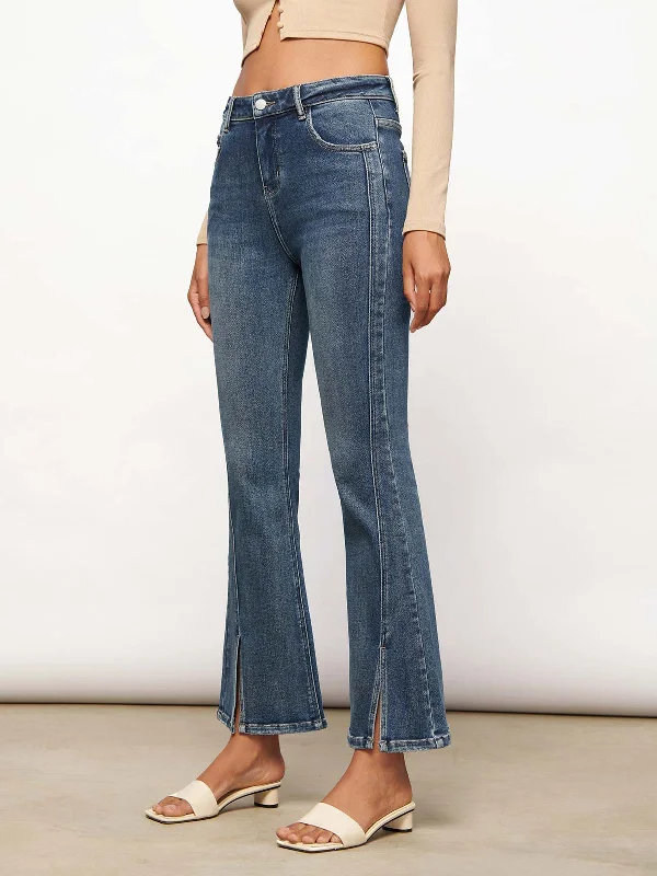 split-hem-flare-jeans