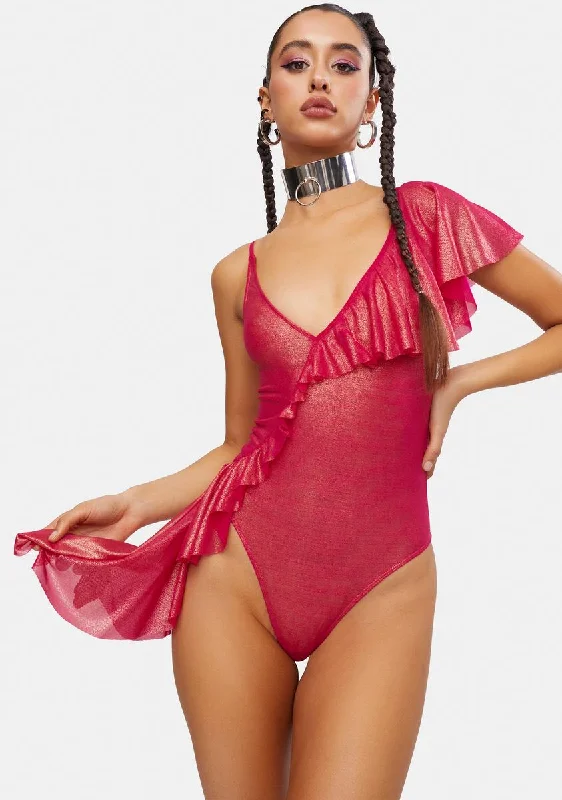 Star Ballet Ruffle Bodysuit