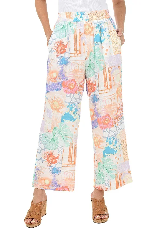 Josie Potpourri Pull-On Palazzo Pant