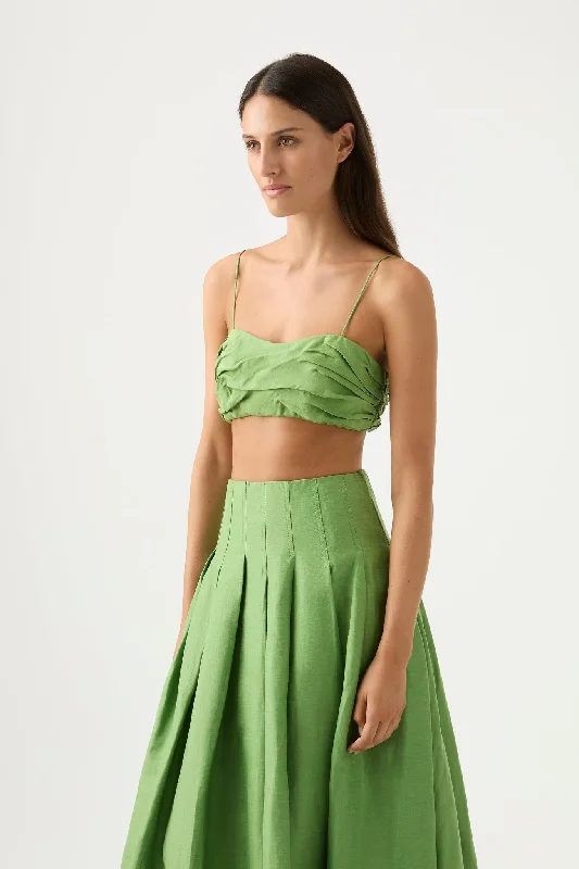 thea-draped-twist-crop-top-fern-green