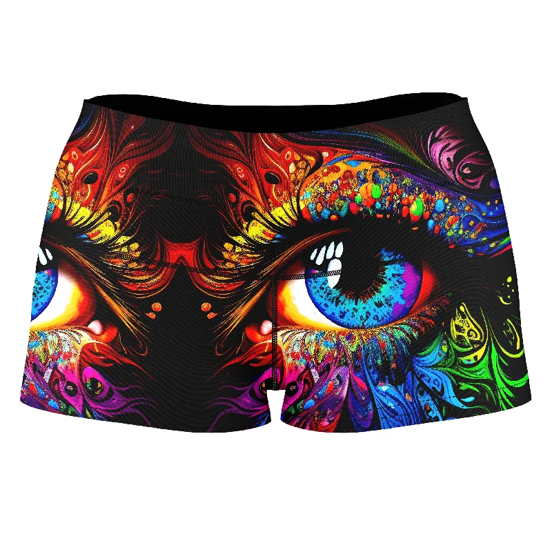 Window to the Soul High-Waisted Women's Shorts